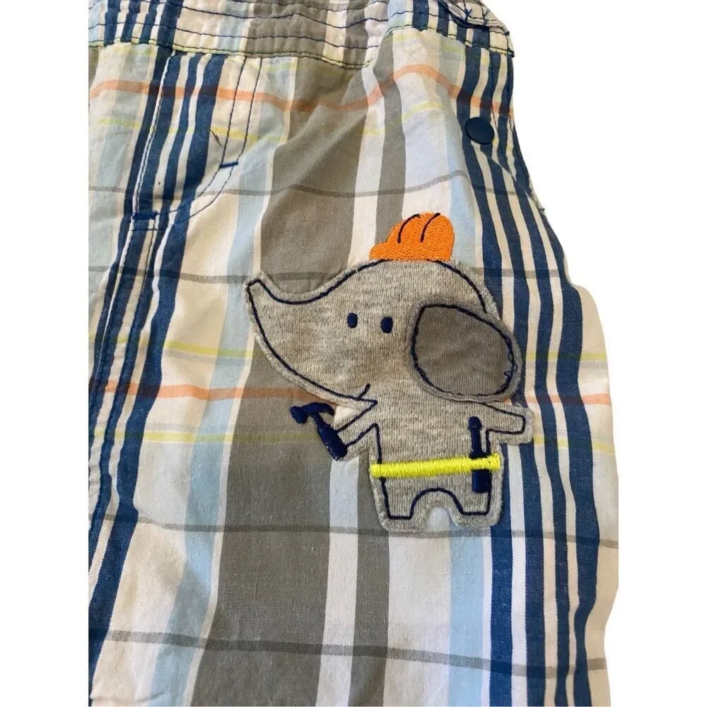 Lot of Boys 5 Carters Plaid Shorts Polo T Shirt Overalls Bodysuit Casual